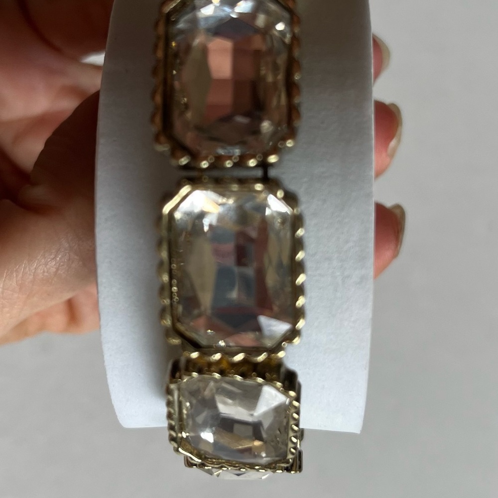Chicos Rectangular Shaped Crystals Braclet - image 3